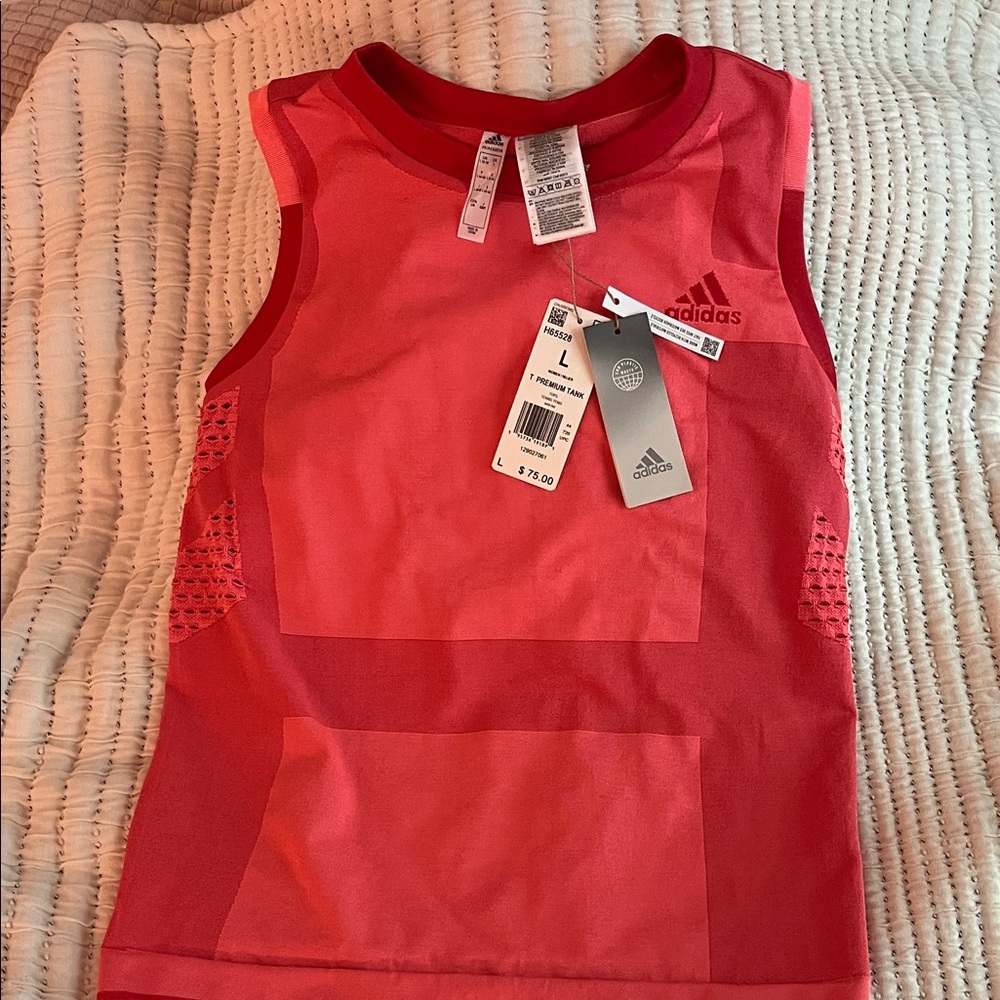 Adidas Kids Bright Red Tank Top